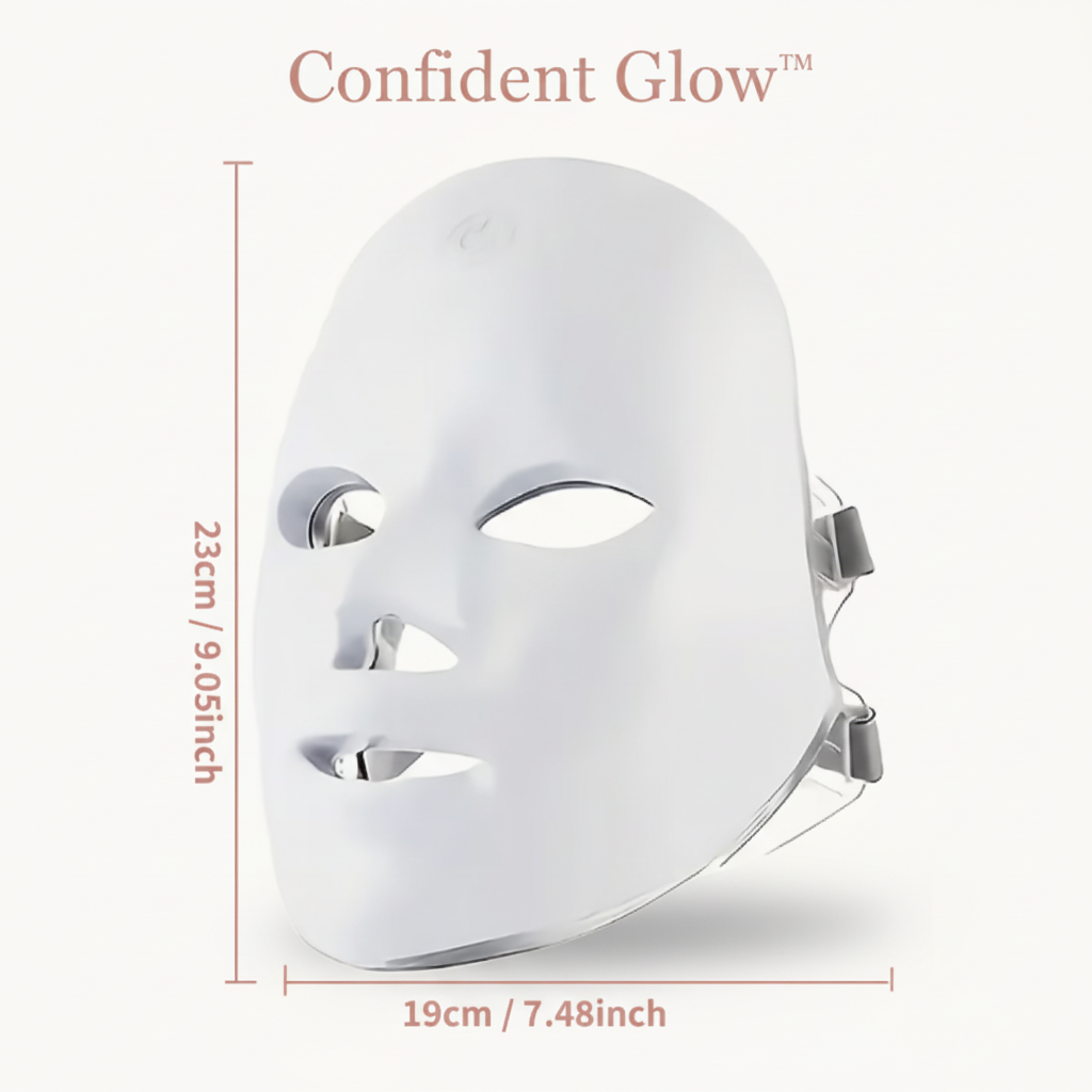 Confident Glow LED Mask Dimensions